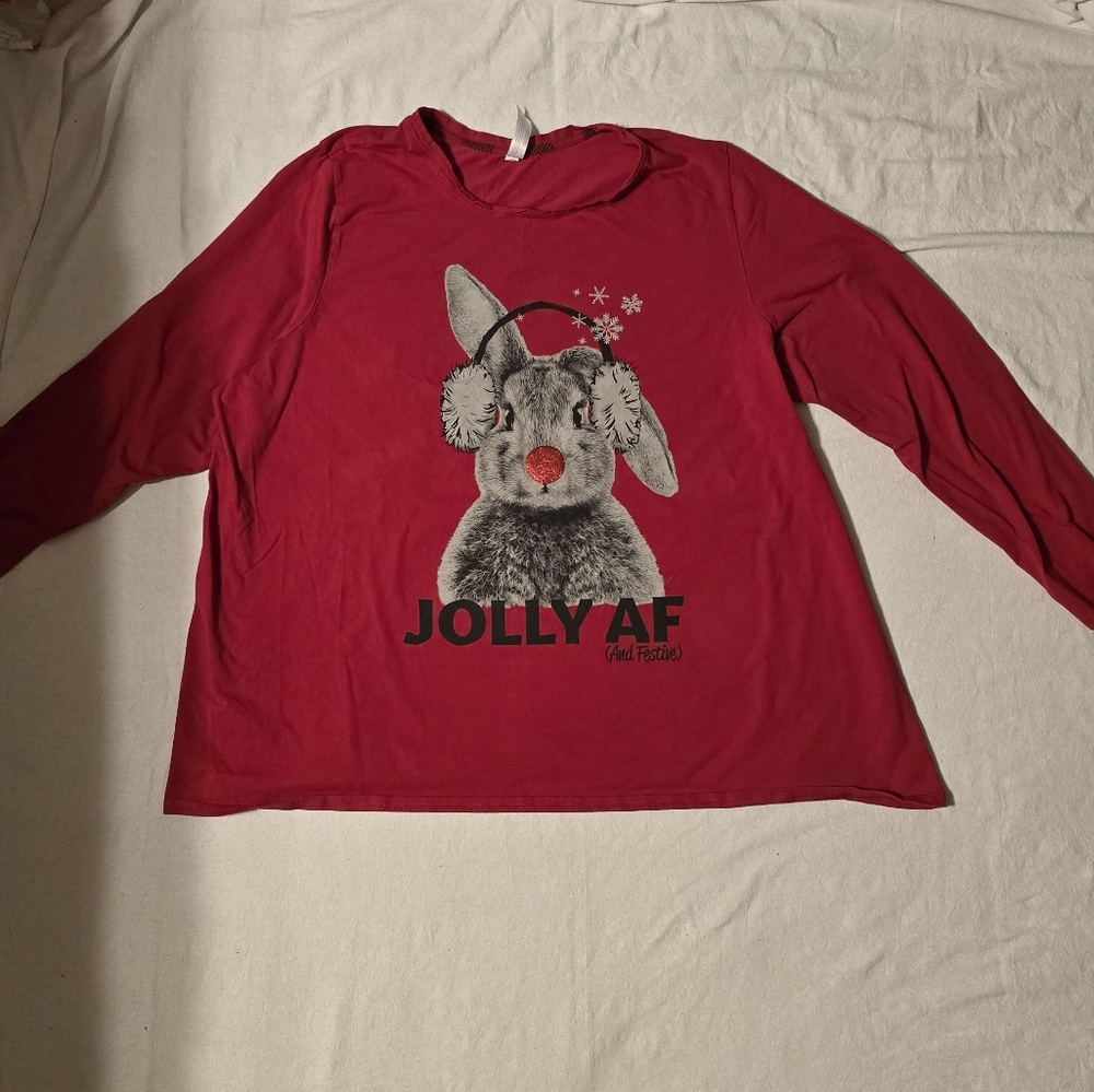 Cacique Red Sleepwear Top
